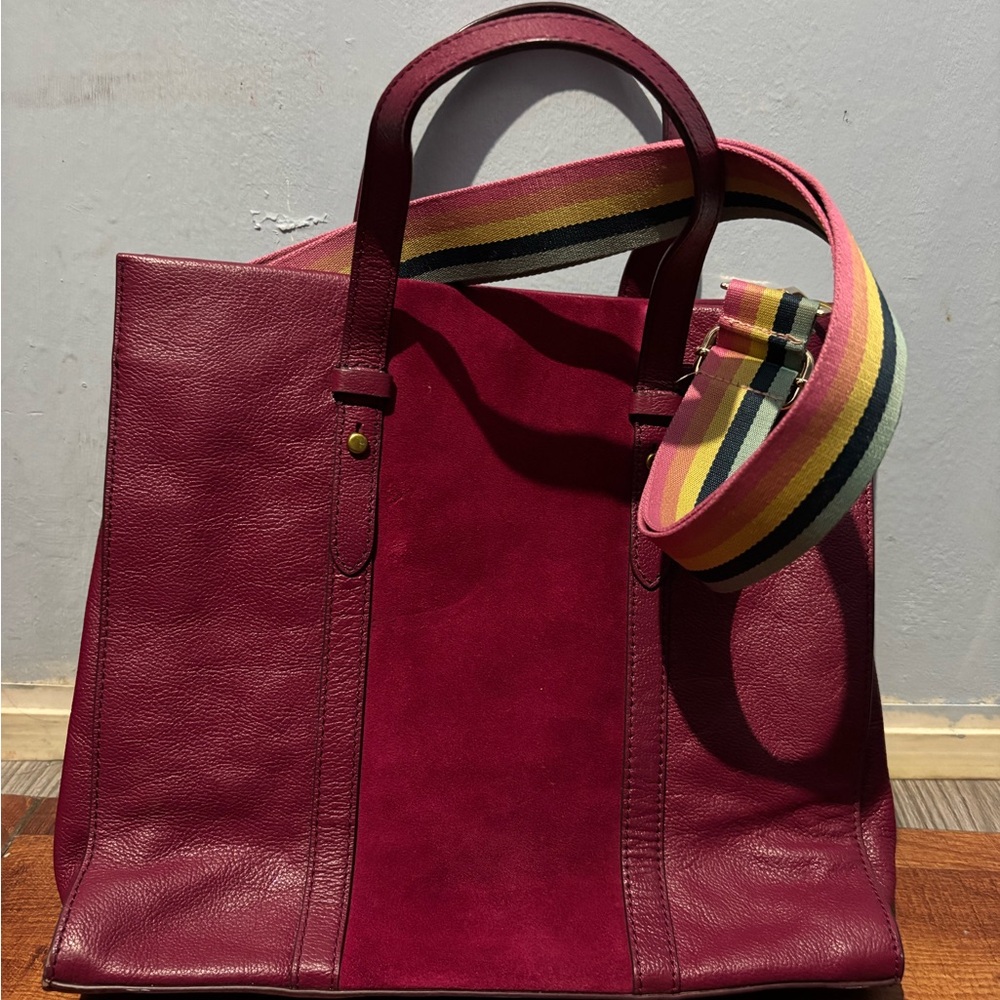 Fossil Fuchsia Tote Bag